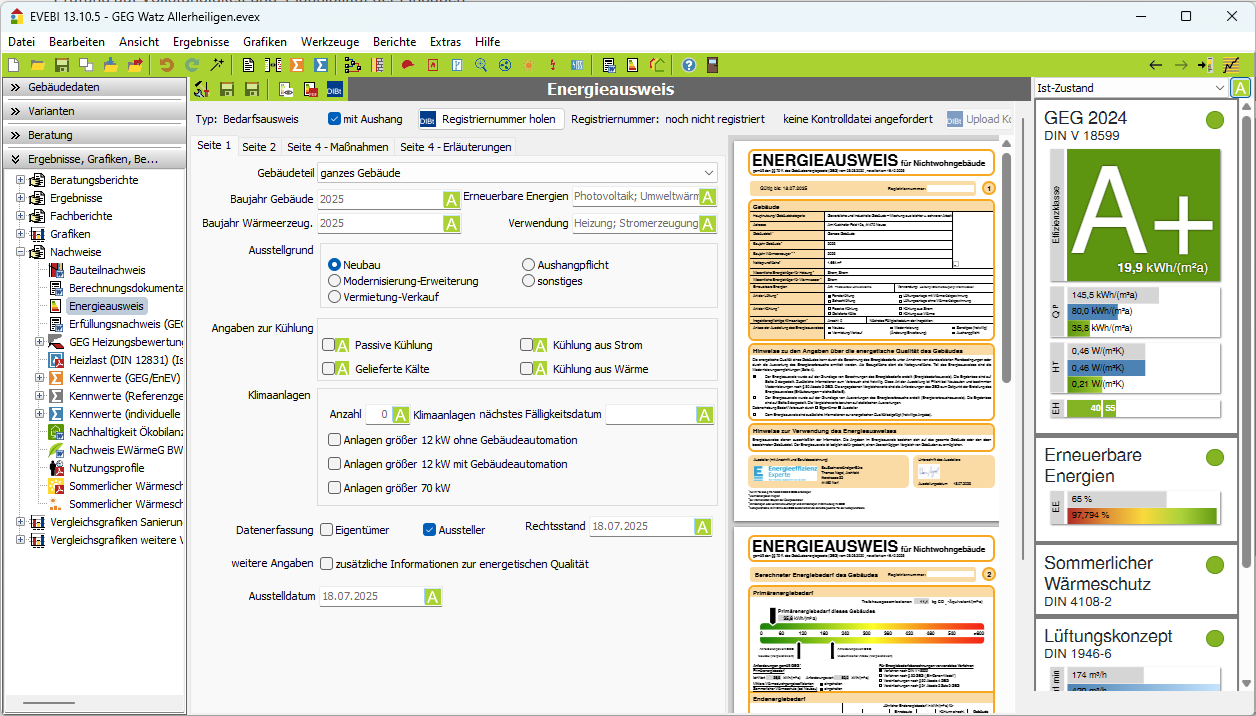 Datenimport Energieausweise Ansicht Software Energieausweis