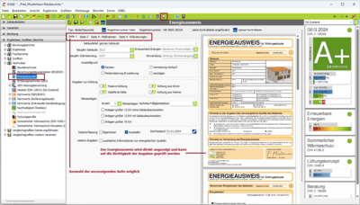 Energieausweis: Darstellung des Energieausweises direkt in EVEBI
