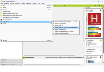 EVEBI Energieberatersoftware - Schnittstelle CAD - IFC - Import